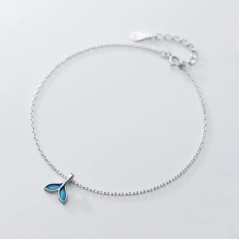 Bule Mermaid Tail Anklet.