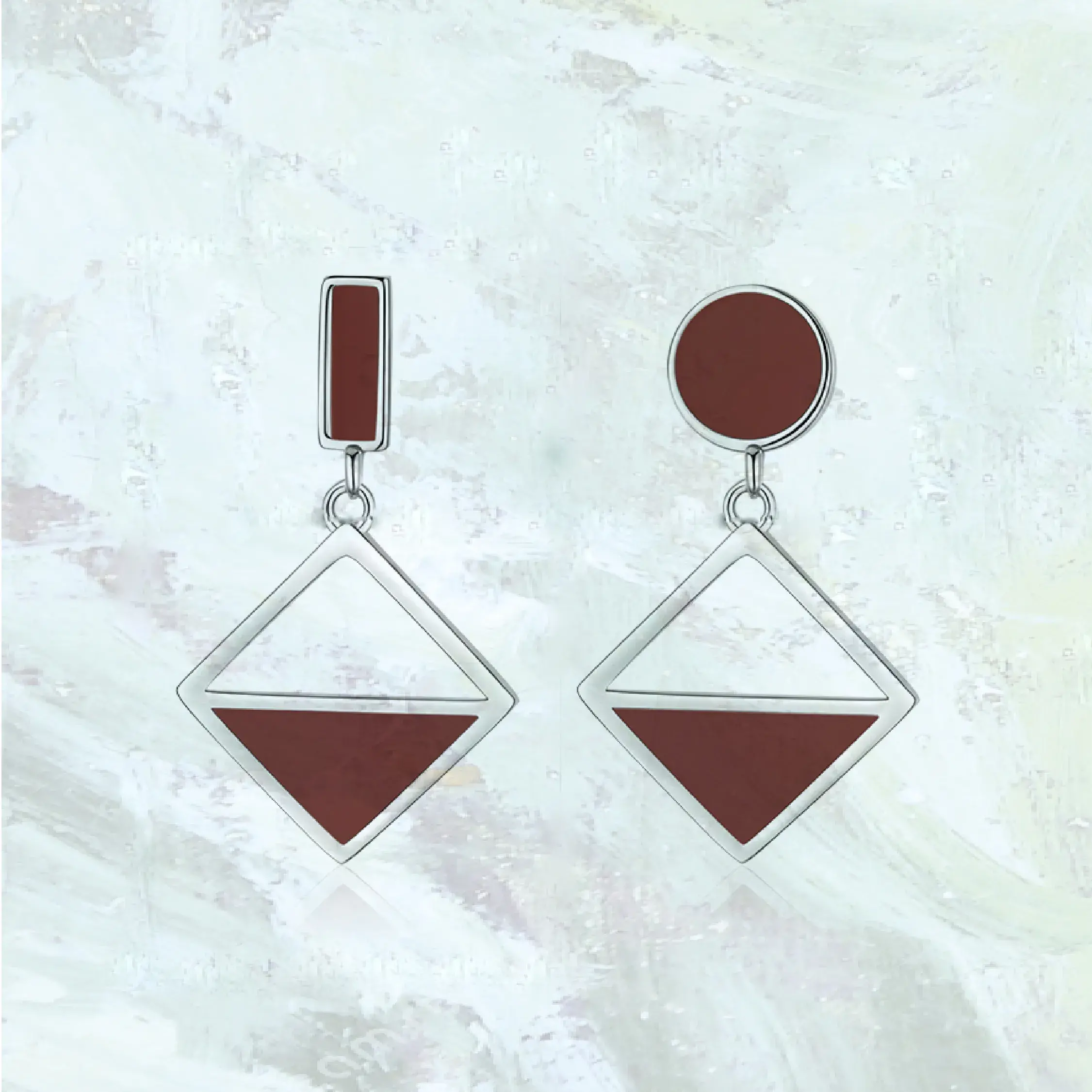 Geometric Drop Earring.